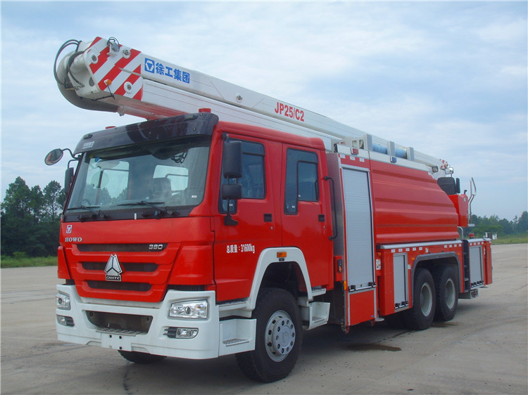 XCMG Official Small Fire Truck 25m water and foam tower fire truck JP25C2 multi-purpose fire fighting trucks price for sale